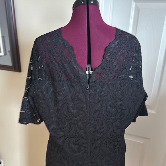 Garnet Hill Elegant Black Lace Dress - Picture 6 of 9